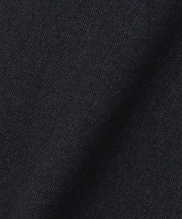 J.PRESS LADIES S 【洗える】LANTECシャークスキン セミワイド パンツ ネイビー系