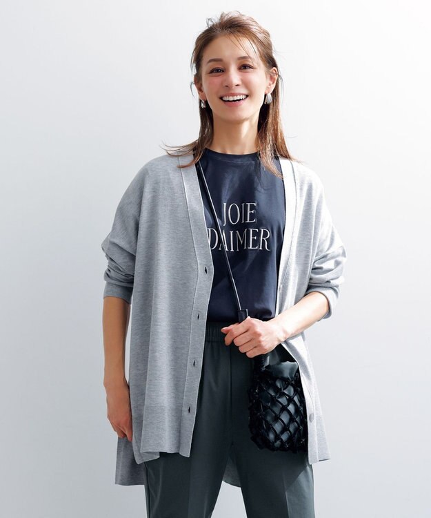 UNFILO 【UVケア/接触冷感】汗ジミ防止 撥水ロゴT ブラック