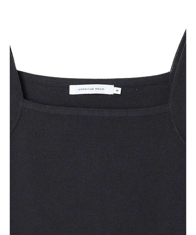 AMERICAN HOLIC ニットキャミソール Charcoal Gray