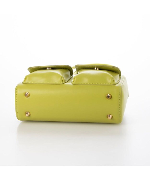 UNBILLION カシュカシュ cachecache / ダブルポケットロングハンドルボストンバッグ ライトグリーン