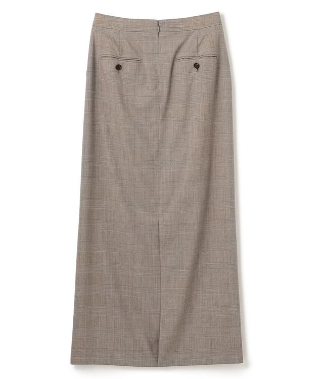BEIGE， MER / グレンチェックスカート Beige