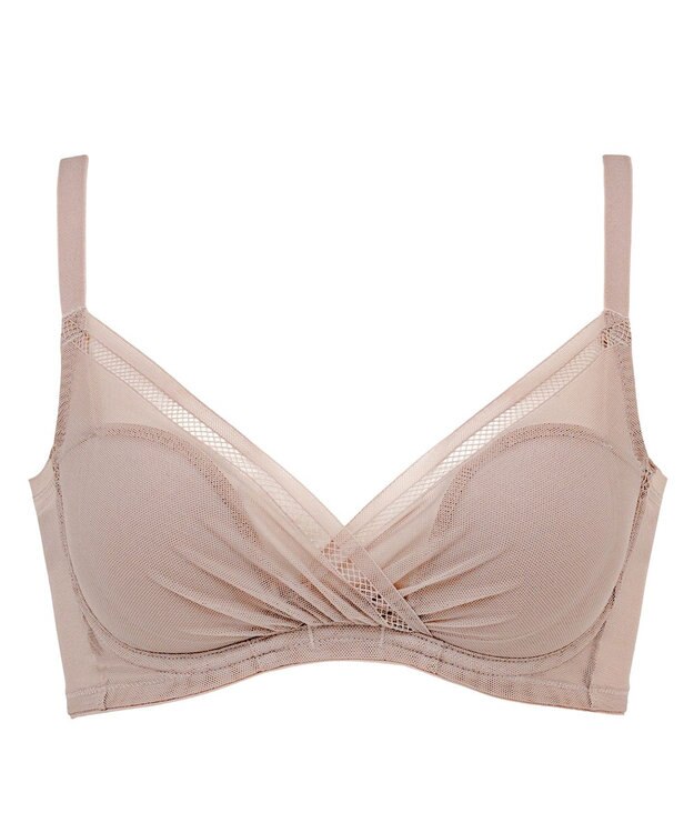 BRADELIS New York 【BRADELIS FIT】ヌーディモールドカップブラ25S1 ブラデリス アウターに響きにくい補正ブラジャー ダークグレージュ