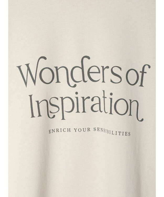 Green Parks シンプルフェミニンロゴチュニック Light Beige