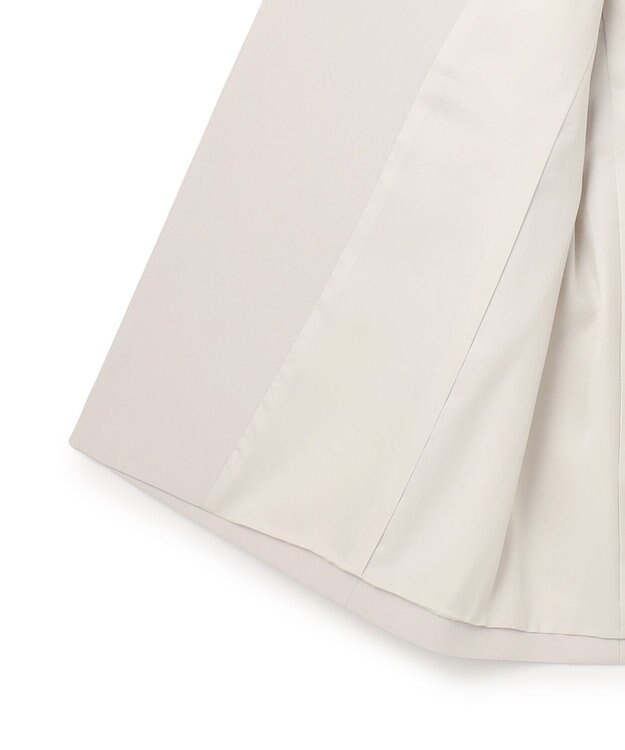 23区 【セットアップ対応/洗える】トリアセダブルジョーゼット ジレ ベージュ系