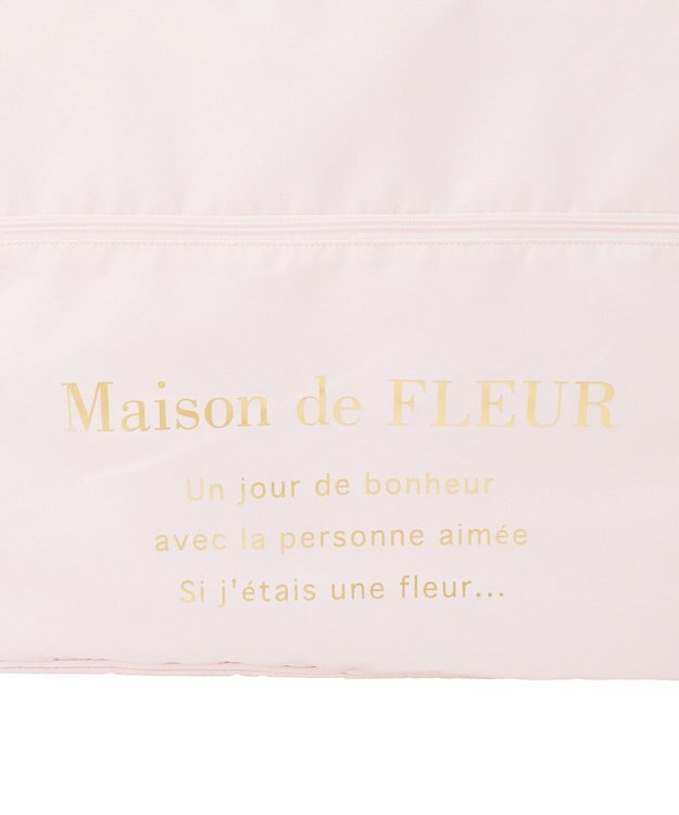 Maison de FLEUR サテンキャリーオンバッグ Pink