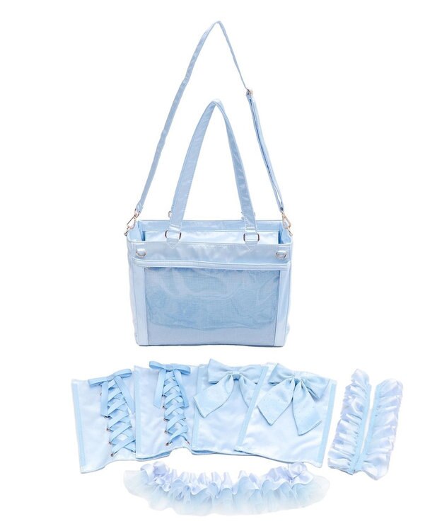 WEGO 【痛バ＆推し活グッズ】きらめきスーパーカスタム痛バッグS サックス