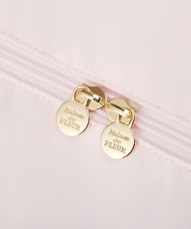 Maison de FLEUR サテンキャリーオンバッグ Pink