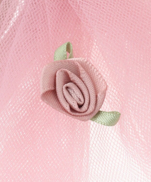 Maison de FLEUR チュールローズリボンチャーム Pink