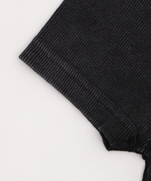 WEGO ヴィンテージウォッシュオフショルちびT スミクロ