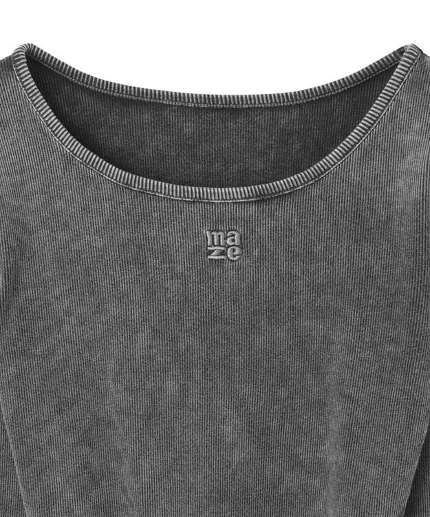 WEGO ヴィンテージウォッシュリブロンT スミクロ