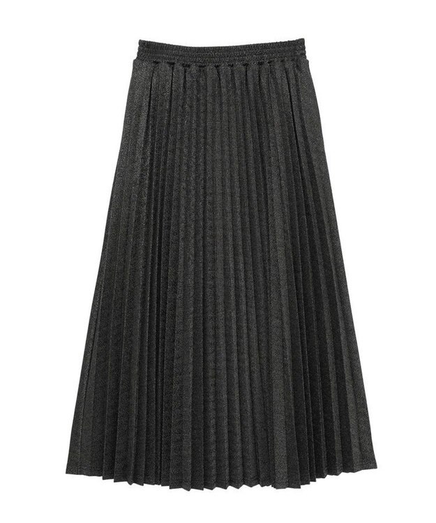 Green Parks ・Ｐｅｔｉｔ　Ｆｌｅｕｒ　ラメプリーツスカート Black