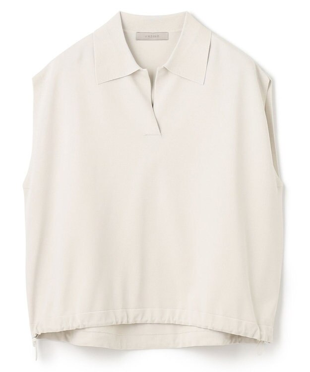 UNFILO スゴ機能 ドロストスキッパーニット グレージュ