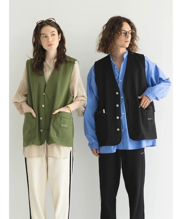 CRAFT STANDARD BOUTIQUE 【リサイクル】ヘビーツイルワークベスト Khaki