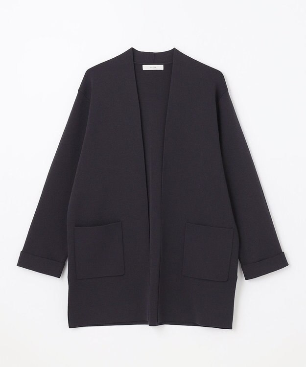 ANY L 【洗濯機可】総針ロングコーディガン チャコール