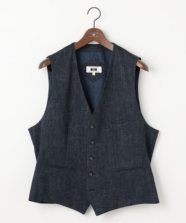 JOSEPH ABBOUD 【キングサイズ・多機能/ストレッチ】ツィーディージャージーベスト ブルー系