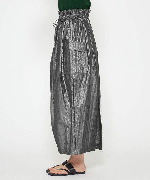 uncrave フォイル スカート（uncrave WHITE） メタルブラック