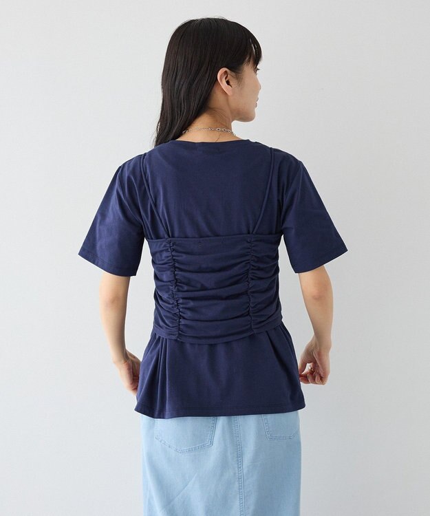 CRAFT STANDARD BOUTIQUE 2点セット ビスチェレイヤードプルオーバー Navy