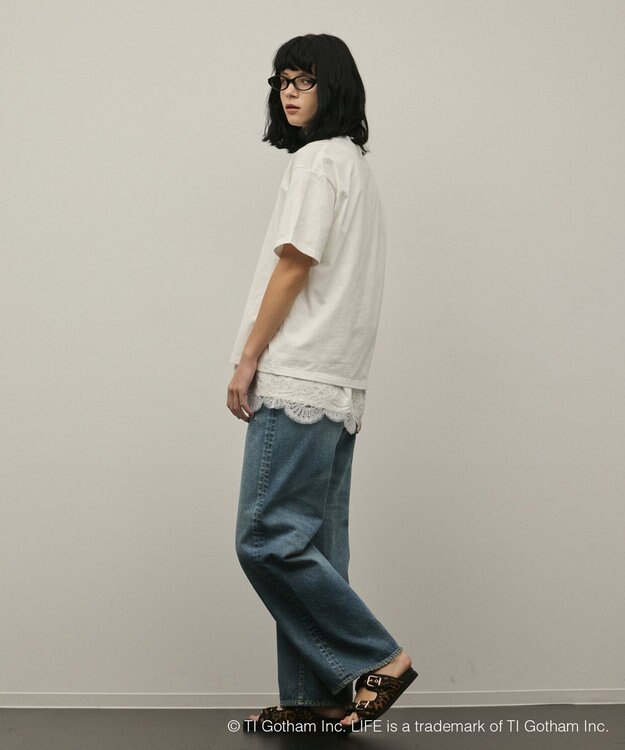 GRACE CONTINENTAL LIFEphotoTシャツ ホワイト