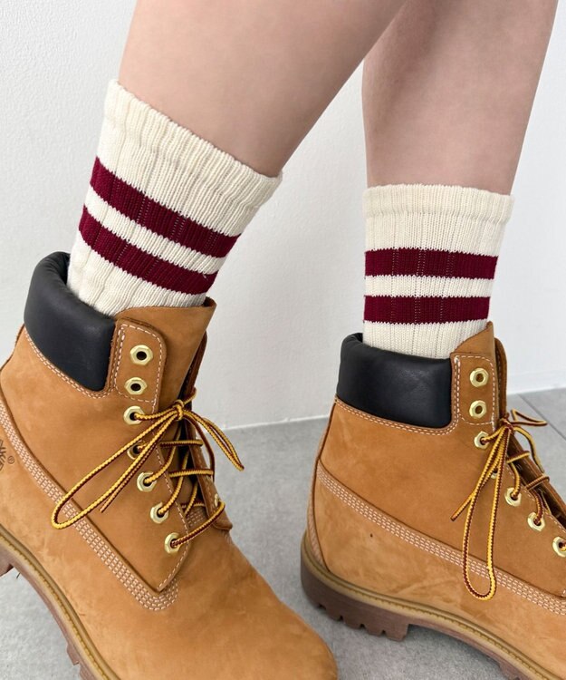 WEGO ローゲージラインソックス（R）　 レッド