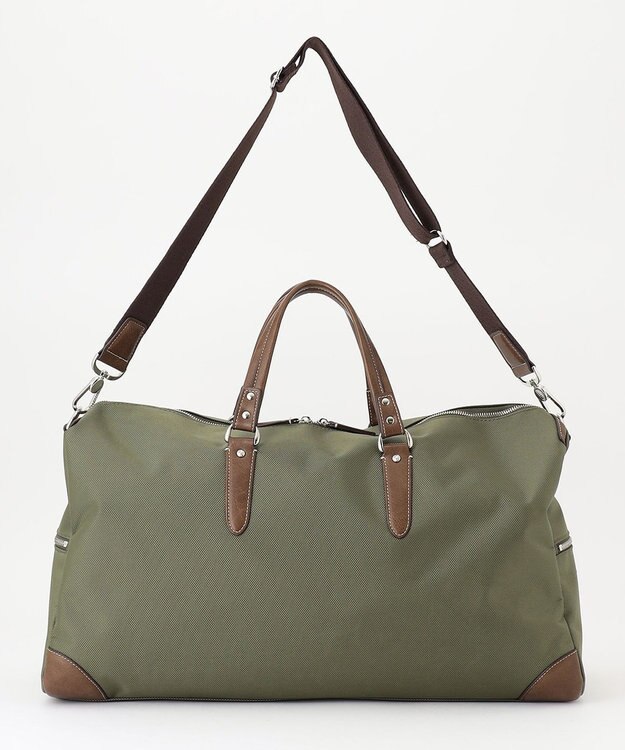 UNBILLION 【テレビ ドラマ着用アイテム】Otias 1681デニール×白化合皮ボストンL カーキ