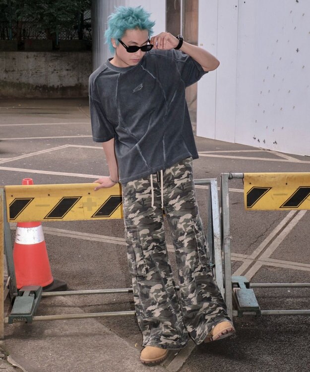 WEGO 【ユニセックス着用ITEM/MLサイズ展開】コールドダイスウィッチングロゴT（SS） スミクロ