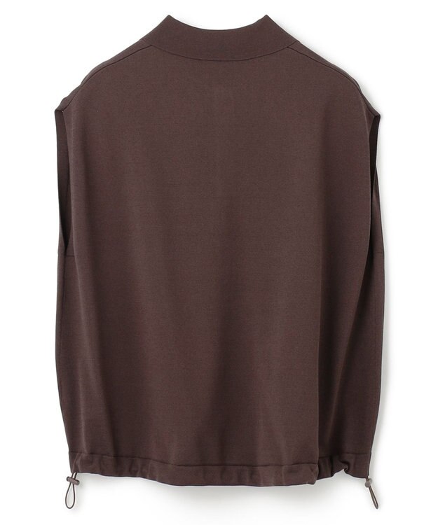 UNFILO L スゴ機能 ドロストスキッパーニット ブラウン