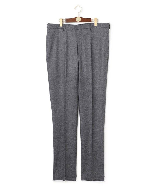 J.PRESS MEN 【KING SIZE】【ストレッチ / 洗える】トリートメントウールフランネル スラックス ライトグレー系