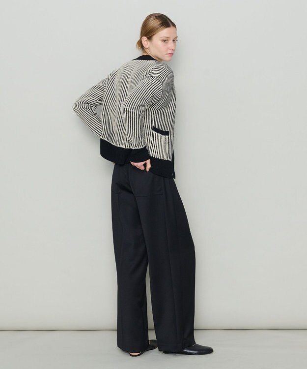 JOSEPH 【洗える】バイオテープコットン　カーディガン Black