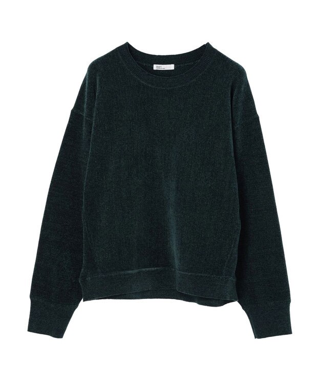 CRAFT STANDARD BOUTIQUE シェニールヤーンニットプルオーバー Green