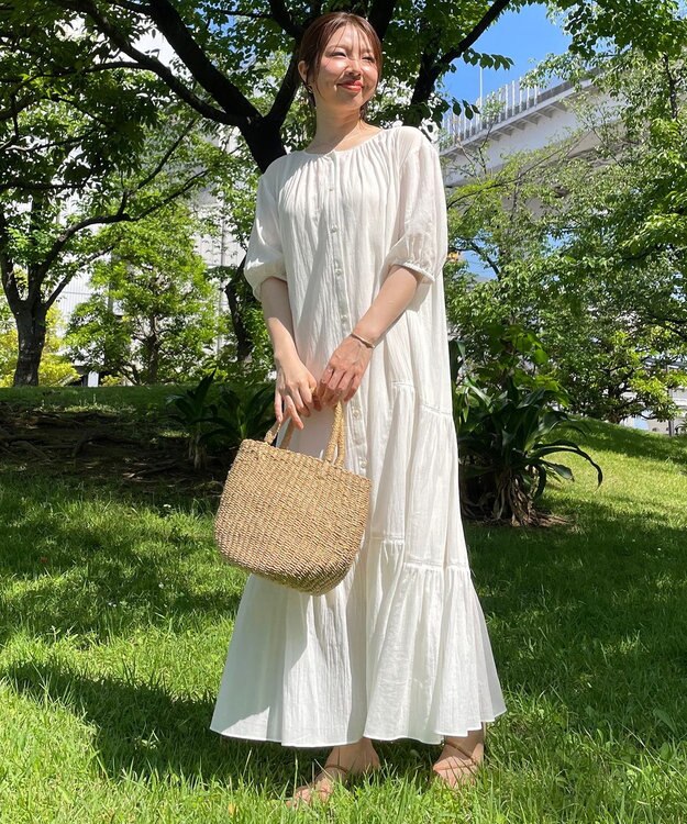 UNFILO コットン２WAYワンピース ホワイト系