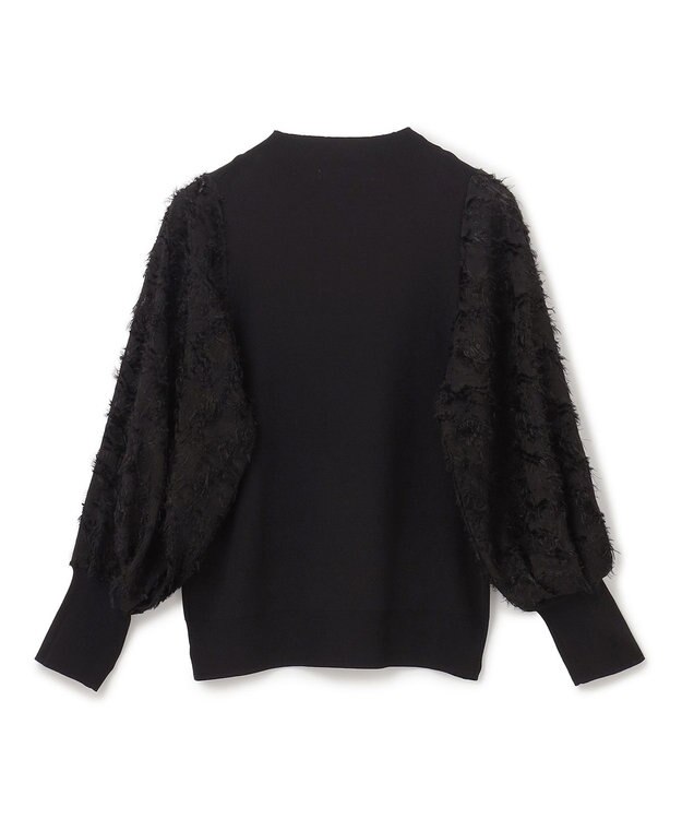 BEIGE， CLARISSE / ドッキングプルオーバーニット Black