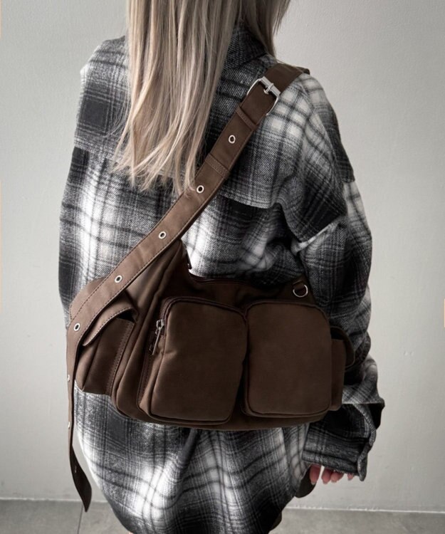 WEGO 2wayハトメショルダー ブラウン