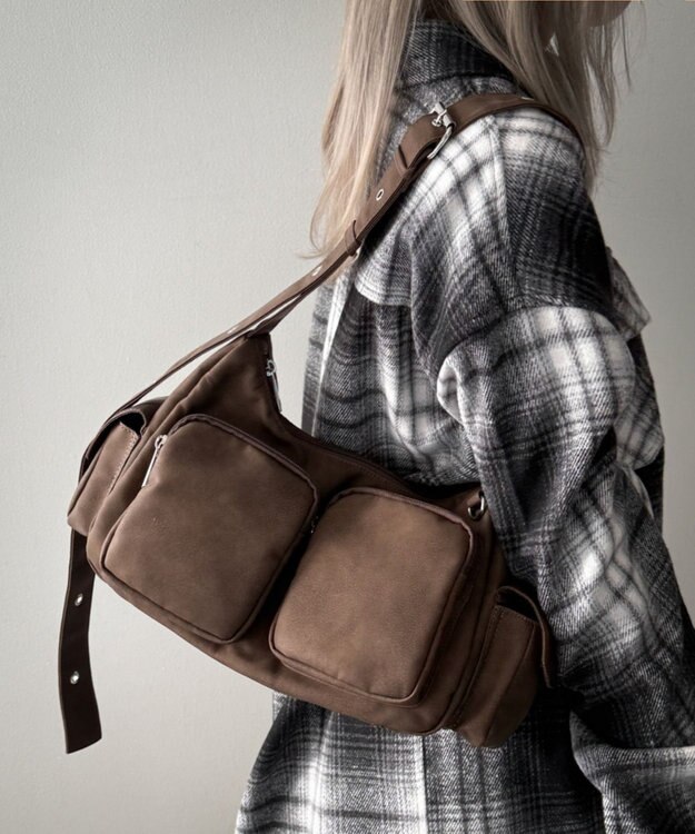 WEGO 2wayハトメショルダー ブラウン