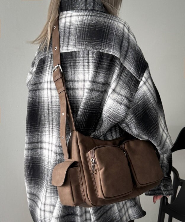 WEGO 2wayハトメショルダー ブラウン