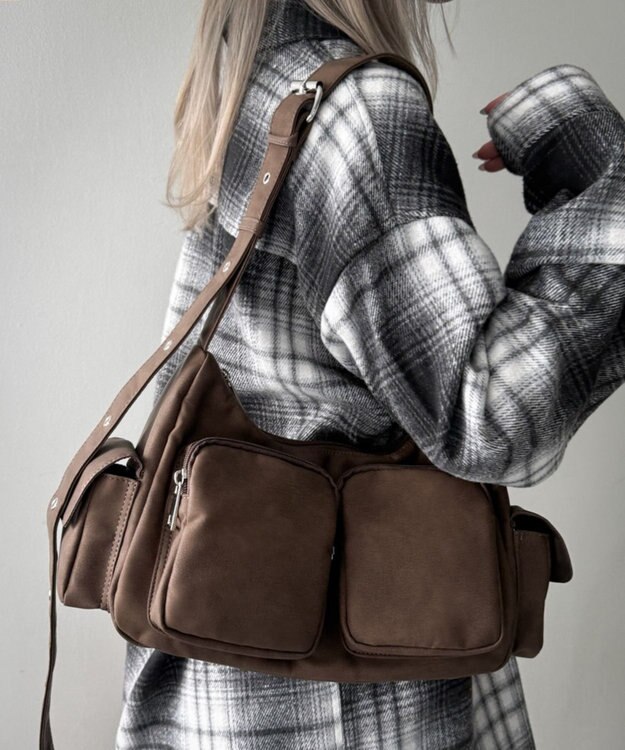 WEGO 2wayハトメショルダー ブラウン