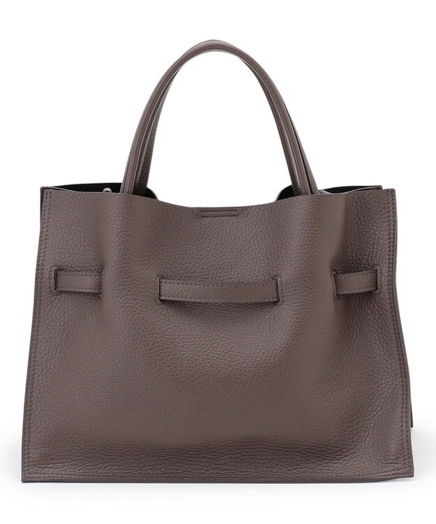 23区 VIOLAd'ORO イタリアンWフェイスレザー トートバッグ ダークブラウン系