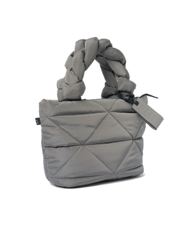 PELLE BORSA キルティング ミドルトートバッグ Puffy パフィ 5822 グレー