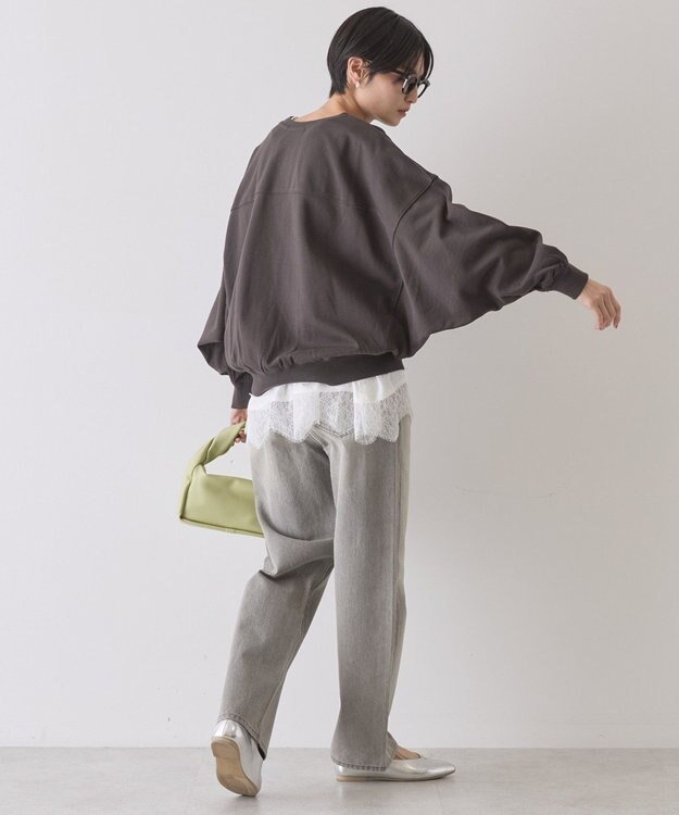 AMERICAN HOLIC カレッジロゴドルマンスウェット Charcoal Gray