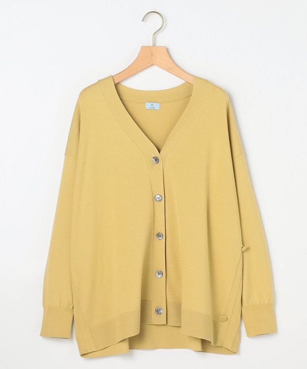 組曲 【加藤ローサさん着用 / 2WAY】スムースストレッチカシュクール カーディガン イエロー系