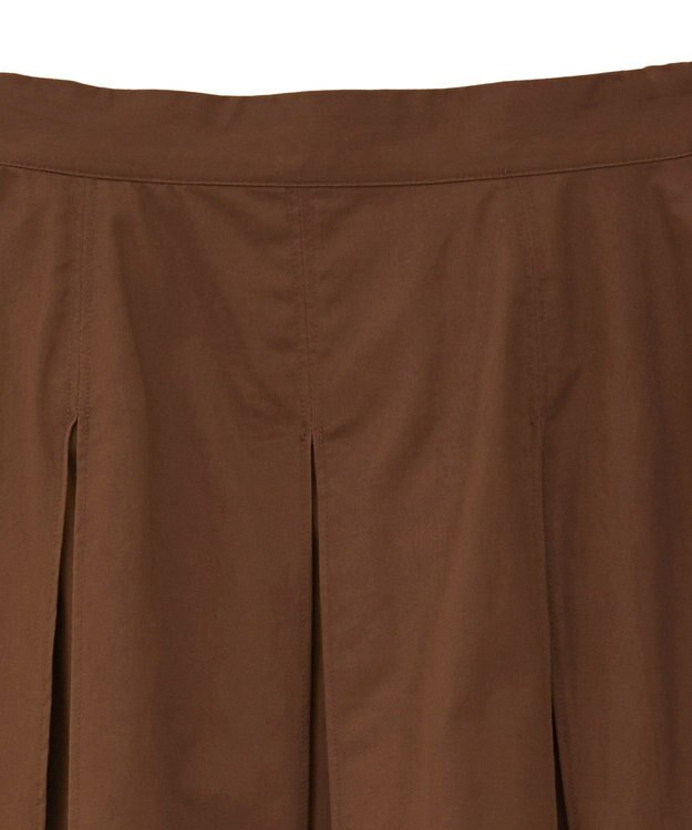 CRAFT STANDARD BOUTIQUE タックツイルプリーツスカート Brown