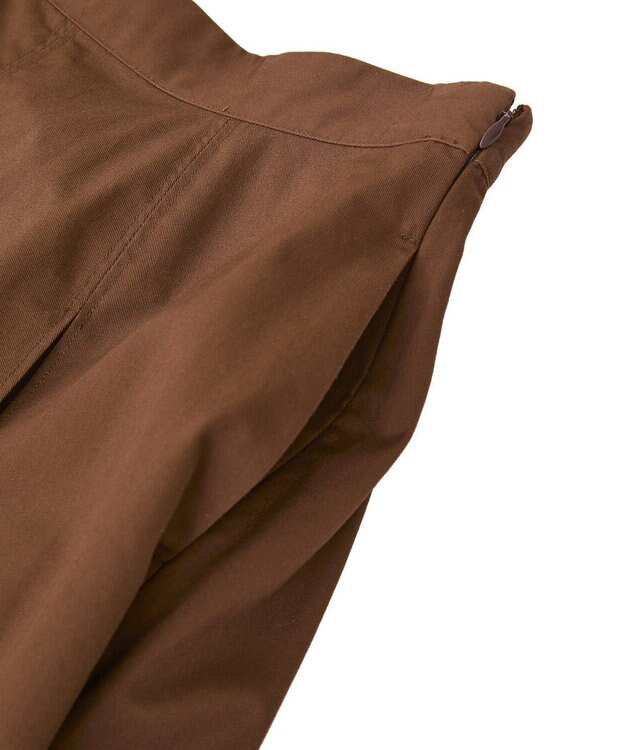 CRAFT STANDARD BOUTIQUE タックツイルプリーツスカート Brown
