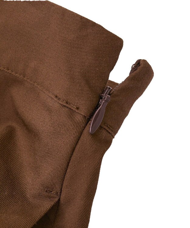 CRAFT STANDARD BOUTIQUE タックツイルプリーツスカート Brown