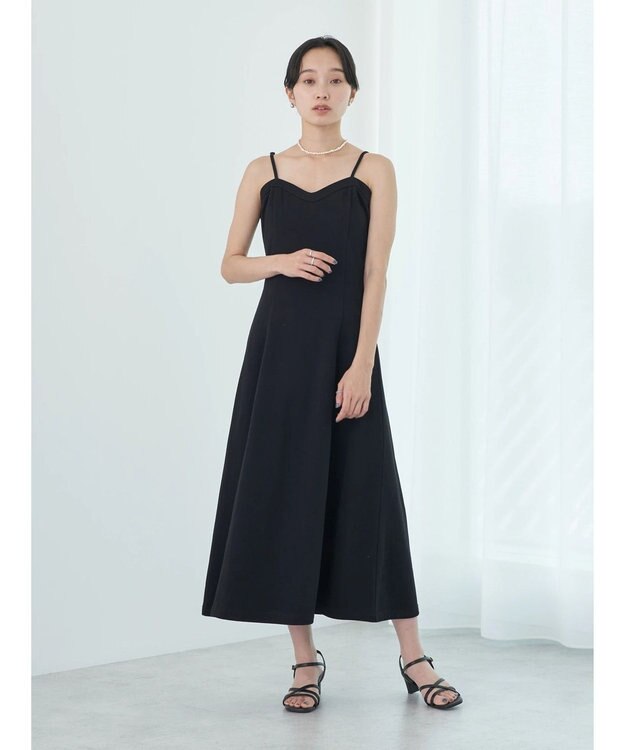 earth music&ecology スウェットキャミワンピース Black