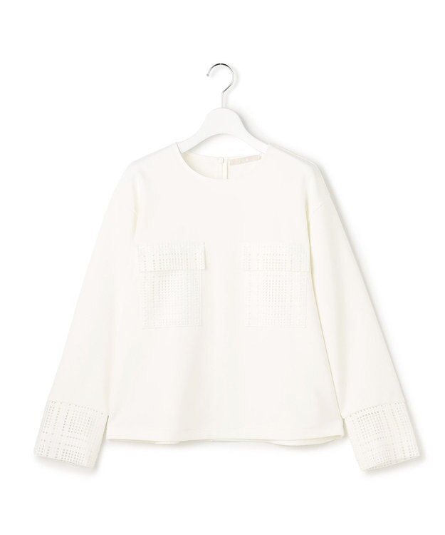 ICB L レースコンビジャージー トップス オフホワイト