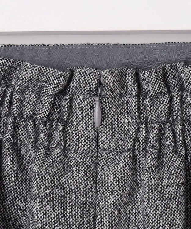 ANY SIS 【洗える】ラメツイードナローフレア スカート モノトーン系