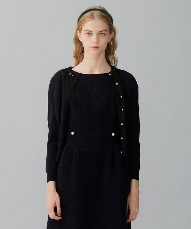 TOCCA 【洗える！】ANGELA カーディガン ブラック系