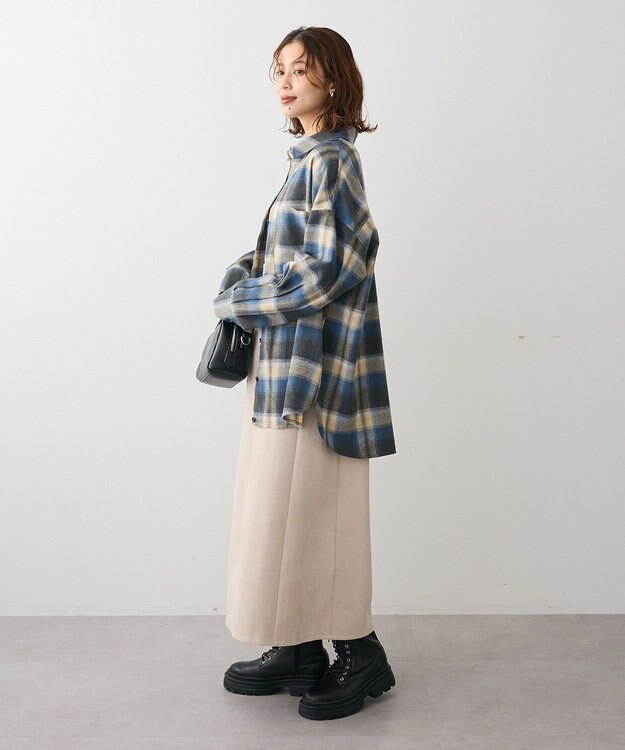 Green Parks ・ＥＬＥＮＣＡＲＥ　ＤＵＥ　２ｗａｙチェックビックシャツ Blue