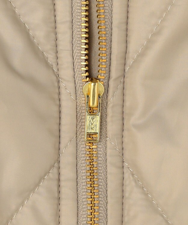 J.PRESS LADIES 【2way】スパンライクナイロンタッサー フーデッド コート キャメル系