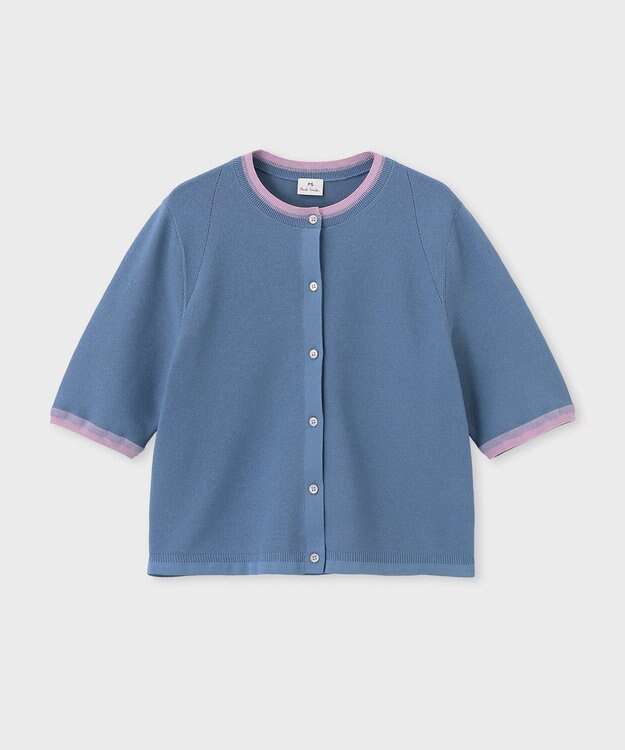 Paul Smith コントラストトリム カーディガン ライトインディゴ