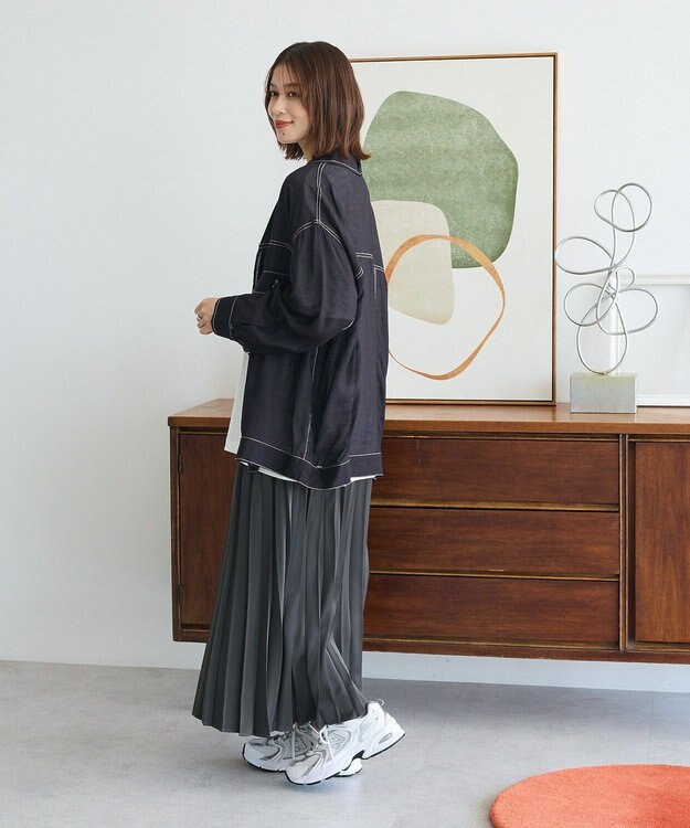 Green Parks ・ＥＬＥＮＣＡＲＥ　ＤＵＥ　カラーステッチシアーＧジャン Black